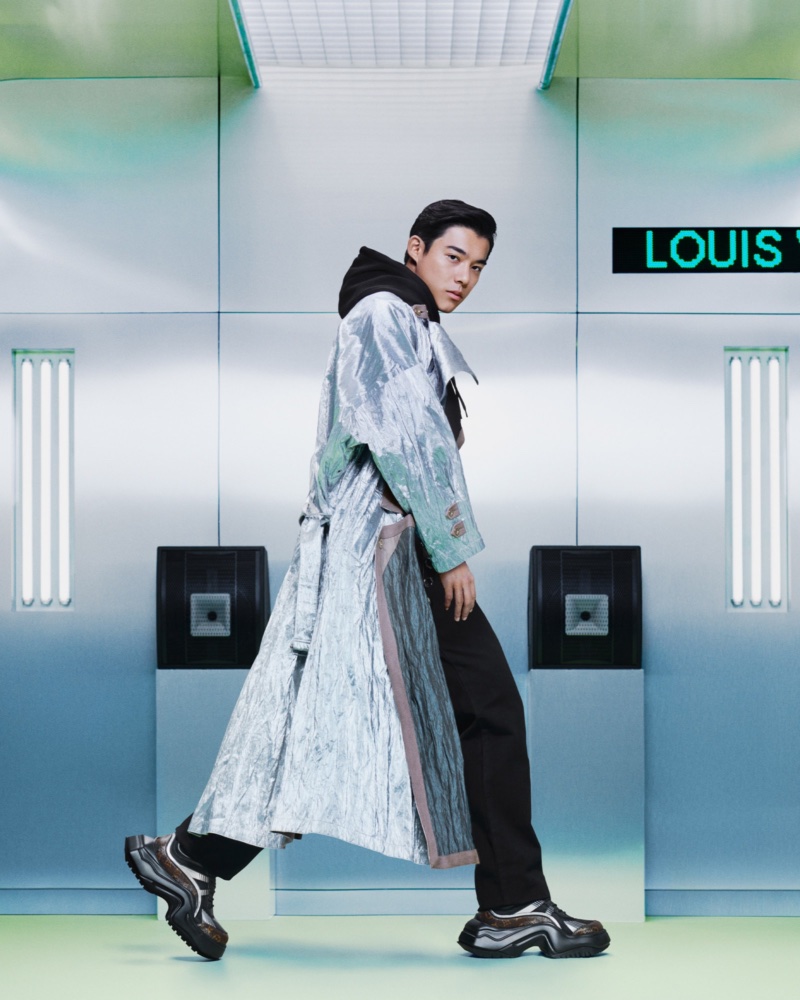 Sam Li & Jaden Smith Front Louis Vuitton LV Archlight 2.0 Ad