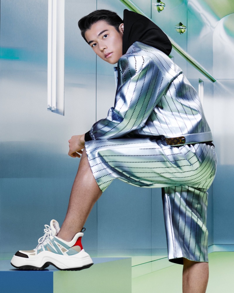 Sam Li Louis Vuitton Archlight Campaign » Sam Li & Jaden Smith Front Louis Vuitton LV Archlight 2.0 Campaign Sam Li Louis Vuitton Archlight Campaign