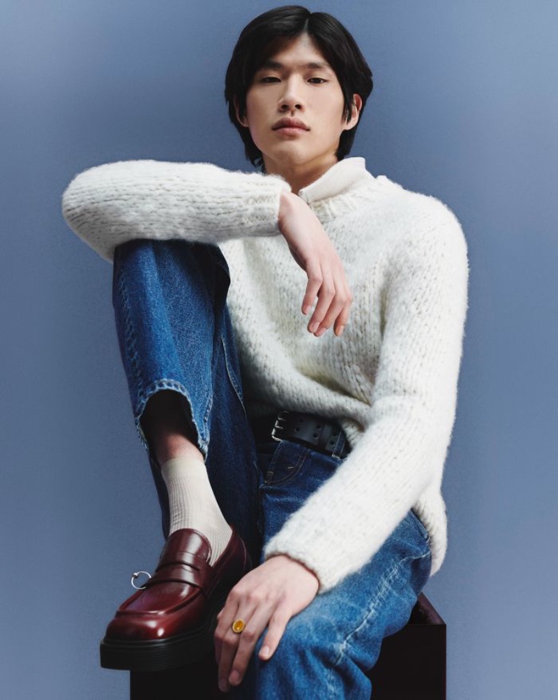 In front and center, Sanggun Lee models a Gabriela Hearst sweater, Nili Lotan jeans, and Marni penny loafers. » MatchesFashion Presents Timeless Menswear for a Seamless Transition In front and center, Sanggun Lee models a Gabriela Hearst sweater, Nili Lotan jeans, and Marni penny loafers.