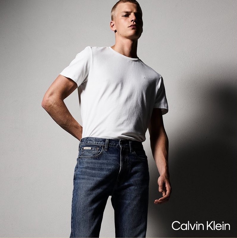 Timo Pan Calvin Klein Jeans Spring 2023 Campaign Men » Kit Butler & Timo Pan Rock Calvin Klein's Iconic Denim Timo Pan Calvin Klein Jeans Spring 2023 Campaign Men
