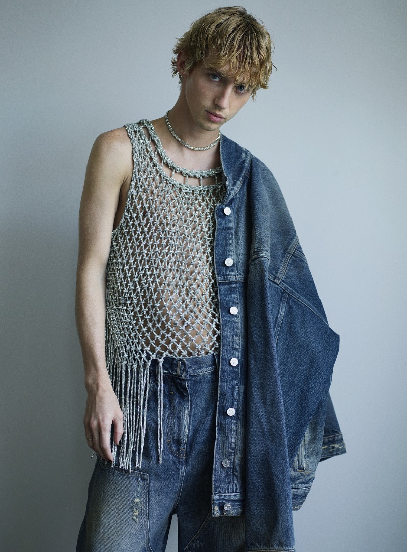 Troye Sivan V China Photoshoot 2023 Givenchy Clothing Cartier Necklace
