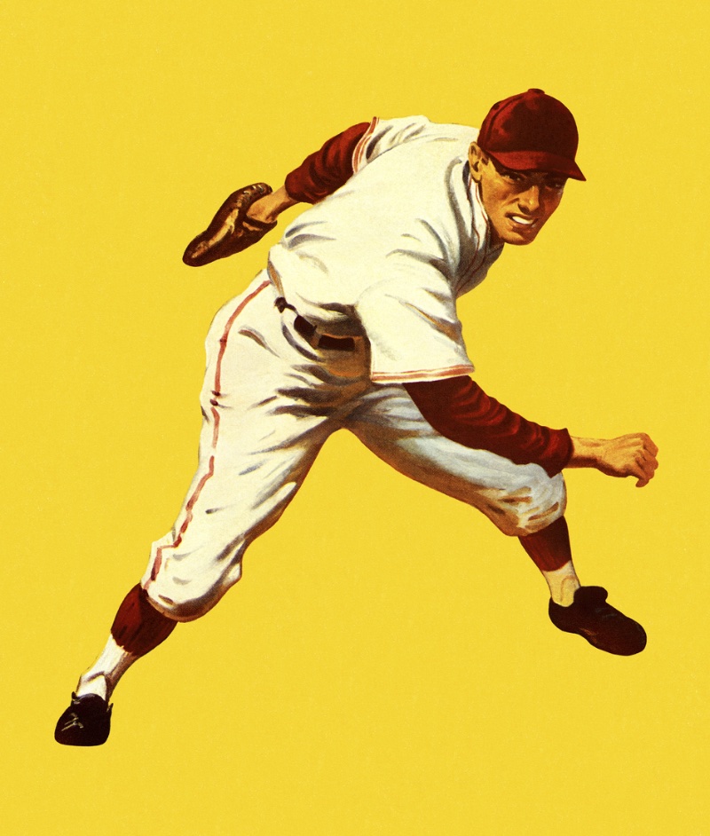 Vintage Baseball Snapback Cap Illustration