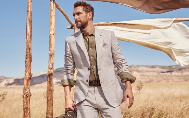 Will Chalker Suit Banana Republic Men Spring 2023 » Banana Republic Brings Southwest Charm with Spring Campaign Will Chalker Suit Banana Republic Men Spring 2023