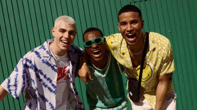 Bright colors and exciting prints dominate ASOS' summer wardrobe for men.