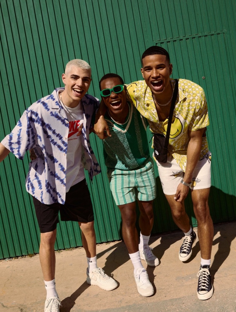 Bright colors and exciting prints dominate ASOS' summer wardrobe for men.