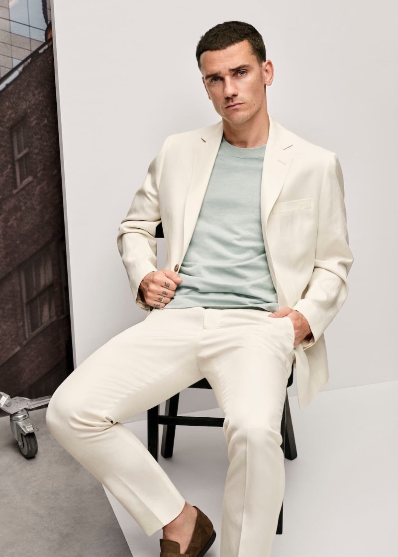 Antoine Griezmann Mango Man Spring Summer 2023 Campaign 013