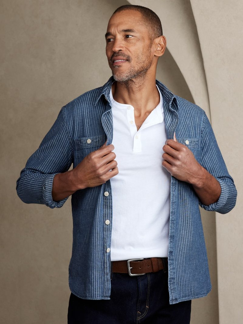 How to Wear a Denim Shirt for Men: Outfit Ideas