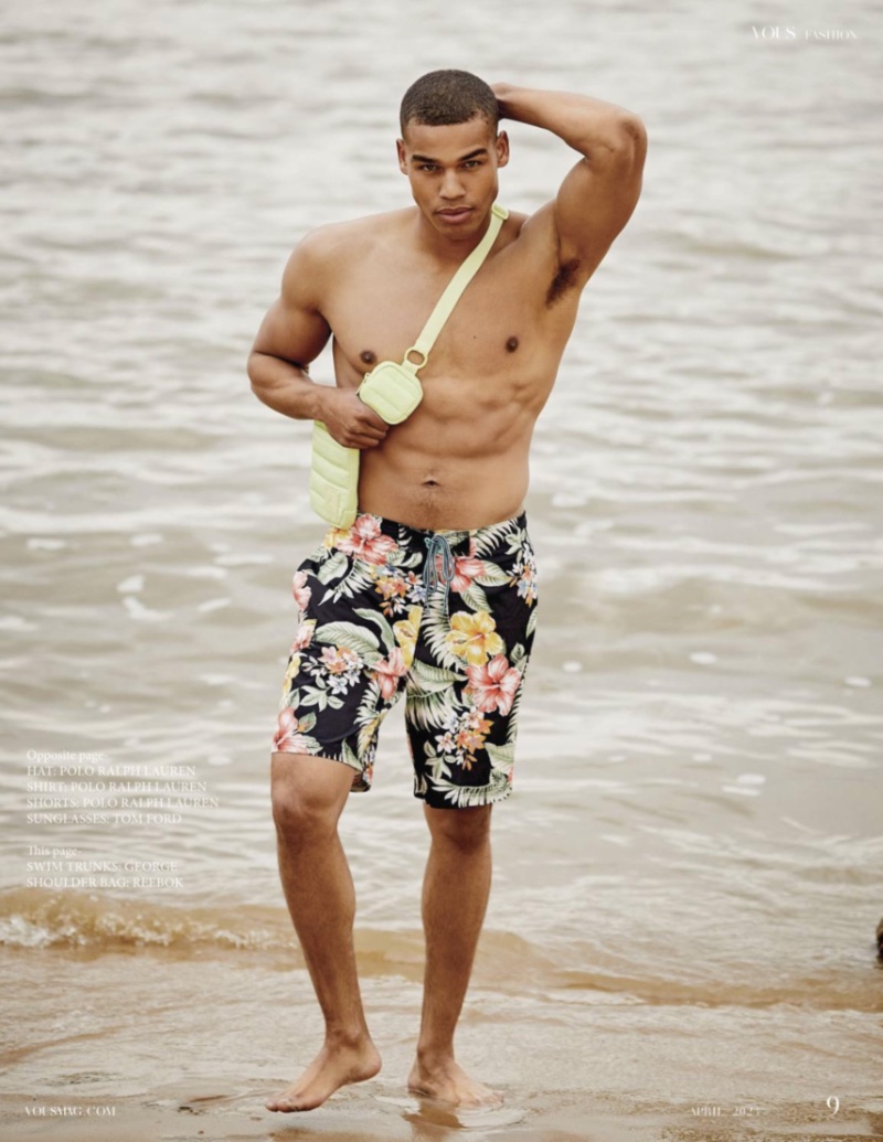 » Style & Sand: Damian Baugh Hits the Beach for Vous Man Damian Baugh 2023 Vous 004