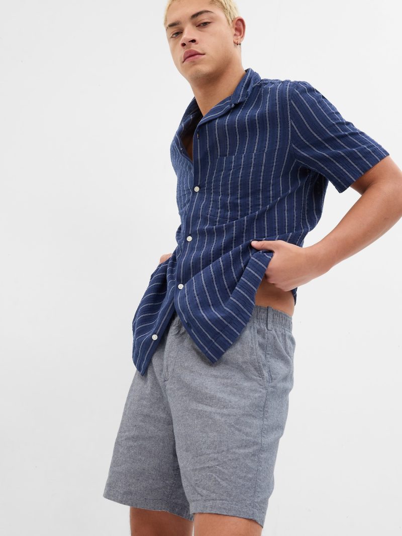 Gap 7 Inch Linen-Cotton Shorts » Gap Champions Linen Men's Style for Effortless Summer Gap 7 Inch Linen-Cotton Shorts