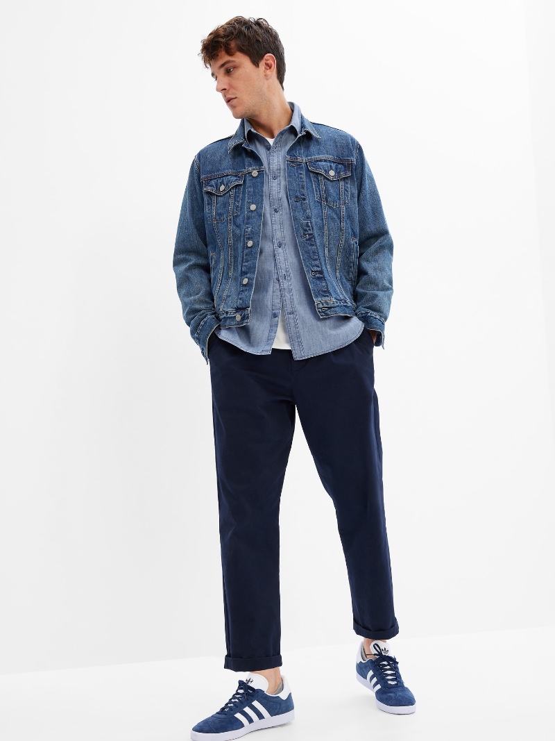 Gap Chambray Shirt with Jean Jacket