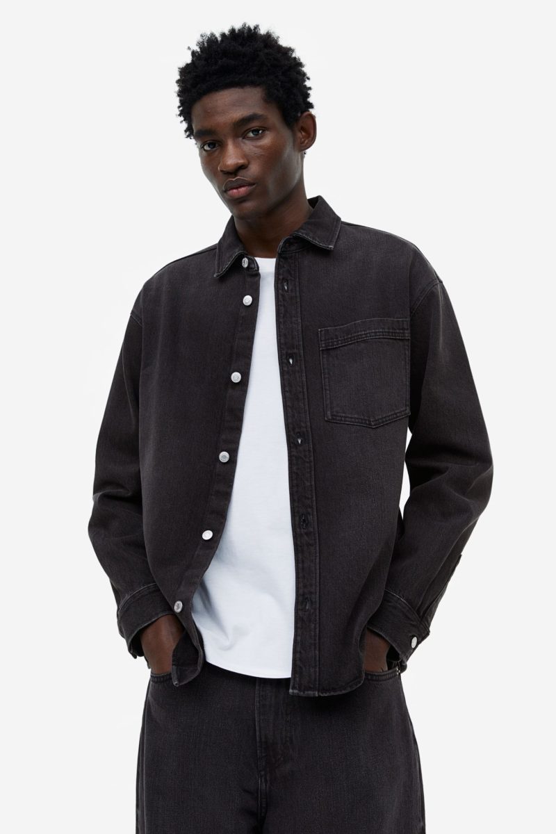 H&M Regular Fit Denim Overshirt