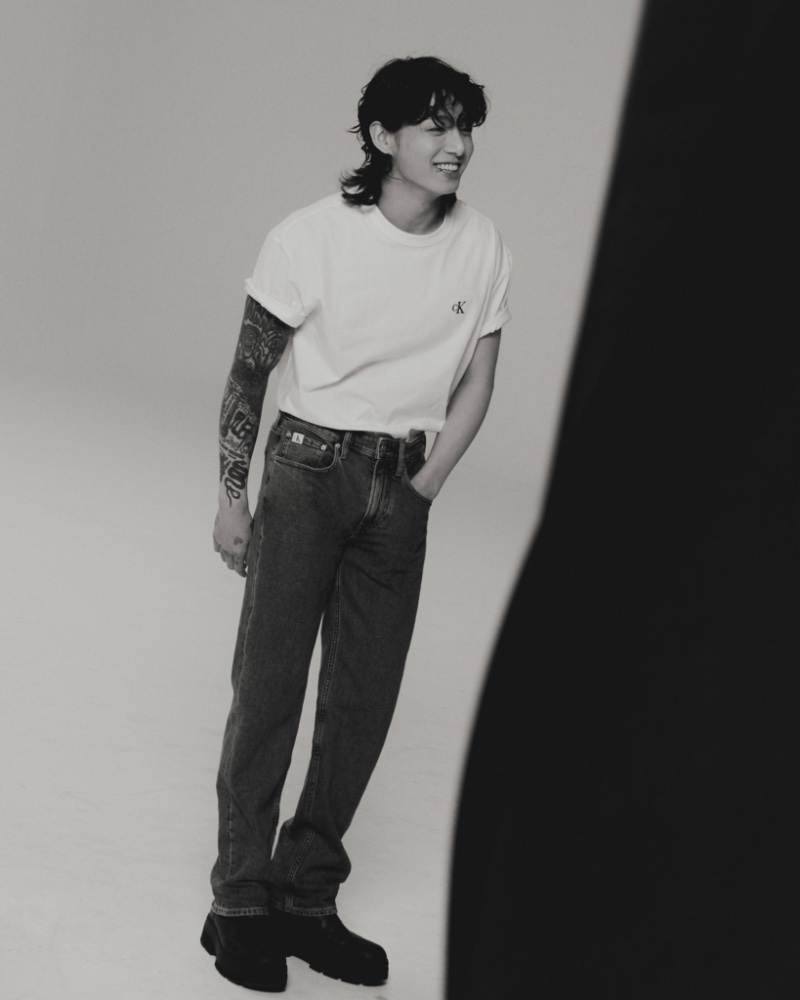 Jung Kook Rocks Tees & Jeans for Calvin Klein Ad