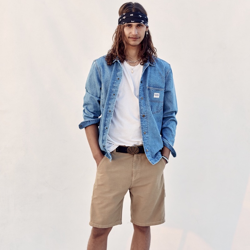 Taking the spotlight for spring 2023, Hudson Primo stars in Lee's campaign. » Lee Channels Festival Style for Spring 2023 Campaign Taking the spotlight for spring 2023, Hudson Primo stars in Lee's campaign.