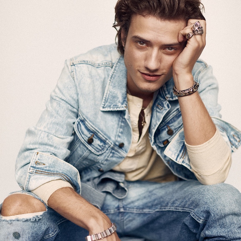 Model Serge Rigvava doubles down on denim for Lee's spring 2023 campaign. » Lee Channels Festival Style for Spring 2023 Campaign Model Serge Rigvava doubles down on denim for Lee's spring 2023 campaign.