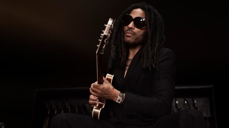 Lenny Kravitz wears a Jaeger-LeCoultre Reverso Tribute Duoface Tourbillon in pink gold for the brand's new campaign.