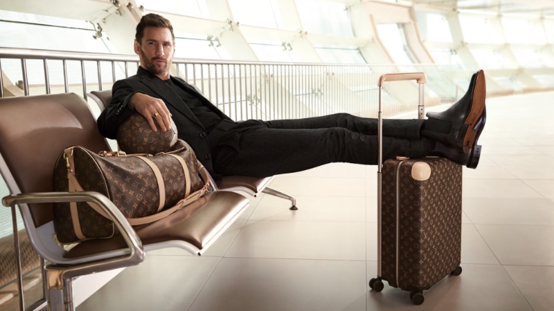 Lionel Messi Louis Vuitton Horizon Campaign 2023 Airport