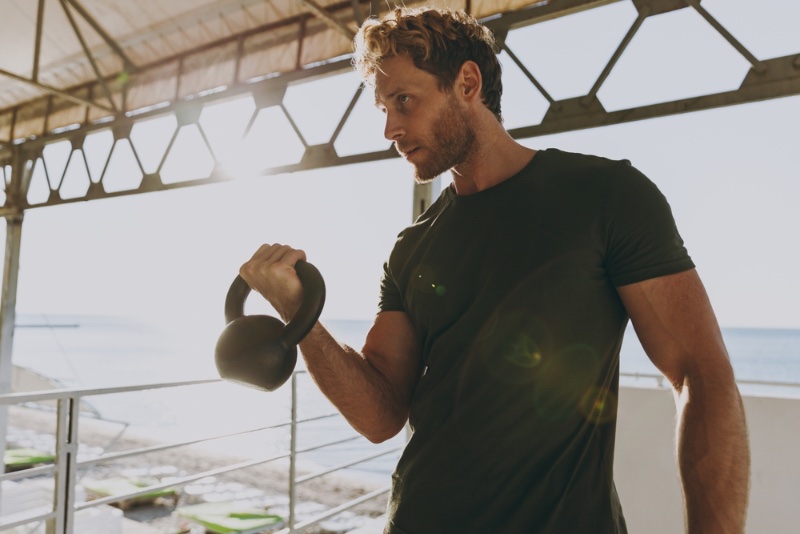 Man Dumbell Training Man Dumbell Training