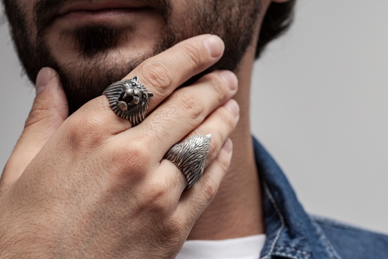 Man Wearing 2 Rings