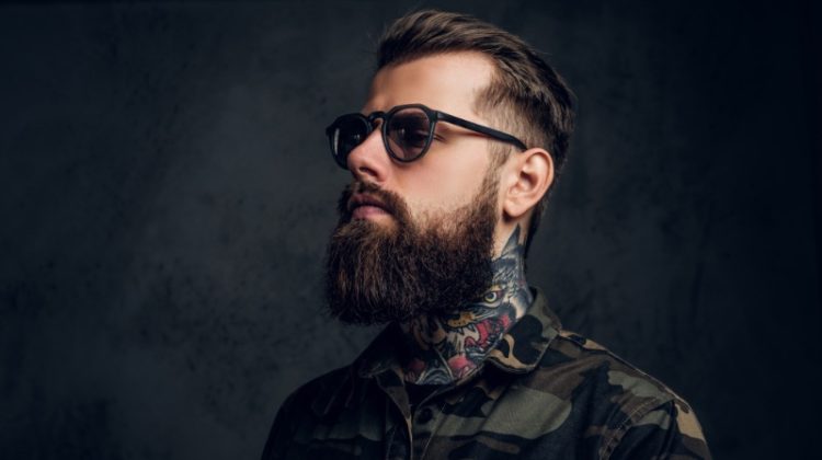 Man with Neck Tattoo