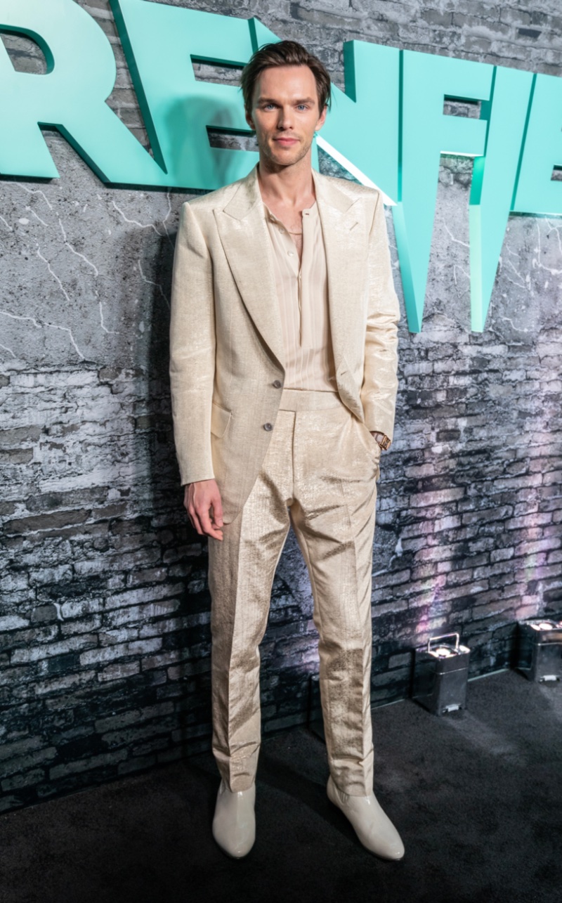 Nicholas Hoult 2023 Renfield Premiere New York City Tom Ford » Renfield's Star Nicholas Hoult Stuns in Designer Ensembles Nicholas Hoult 2023 Renfield Premiere New York City Tom Ford
