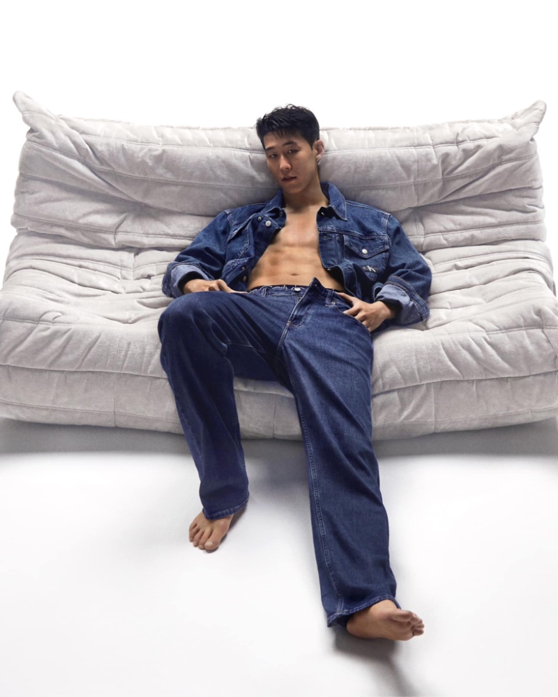 Son Heung-min Calvin Klein Campaign Denim 2023