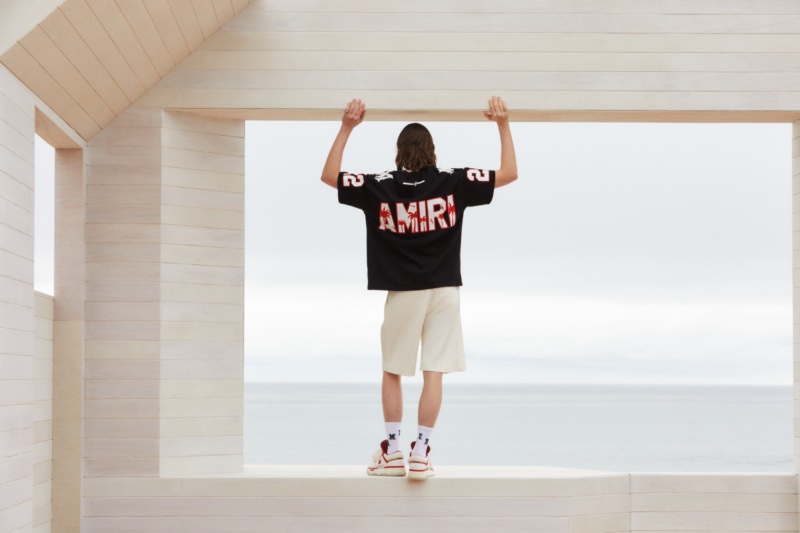 » 50+ Luxury Designer Brands for Men: Fashion Label Appeal AMIRI Pre Fall 2023 Campaign 004