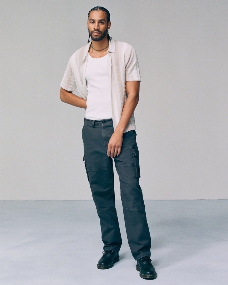 MenS Baggy Outfit, White Cargo Pants Outfit