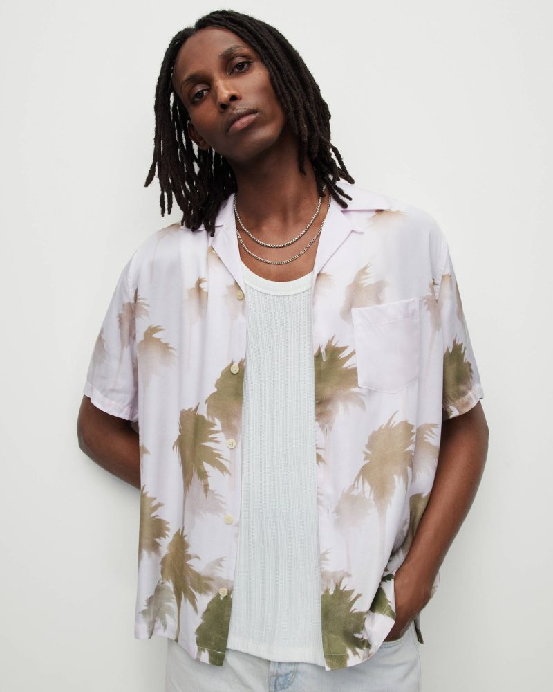 AllSaints Islands Tropical Print Shirt