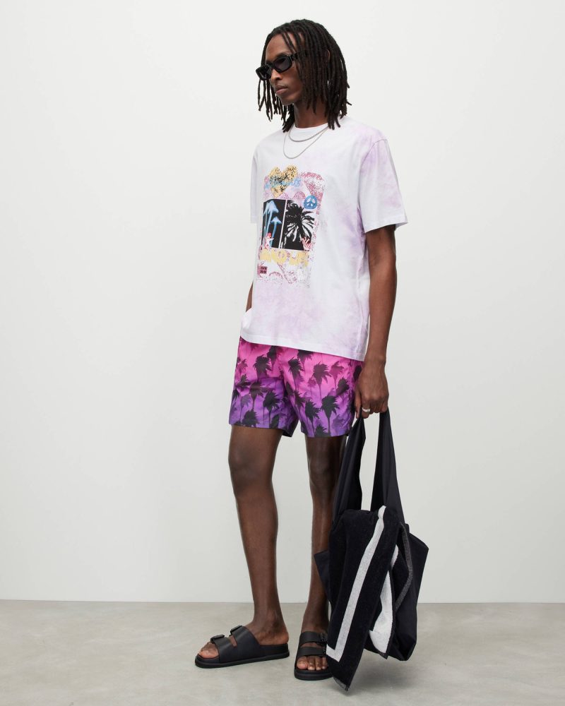 AllSaints Islands Tropical Swim Shorts