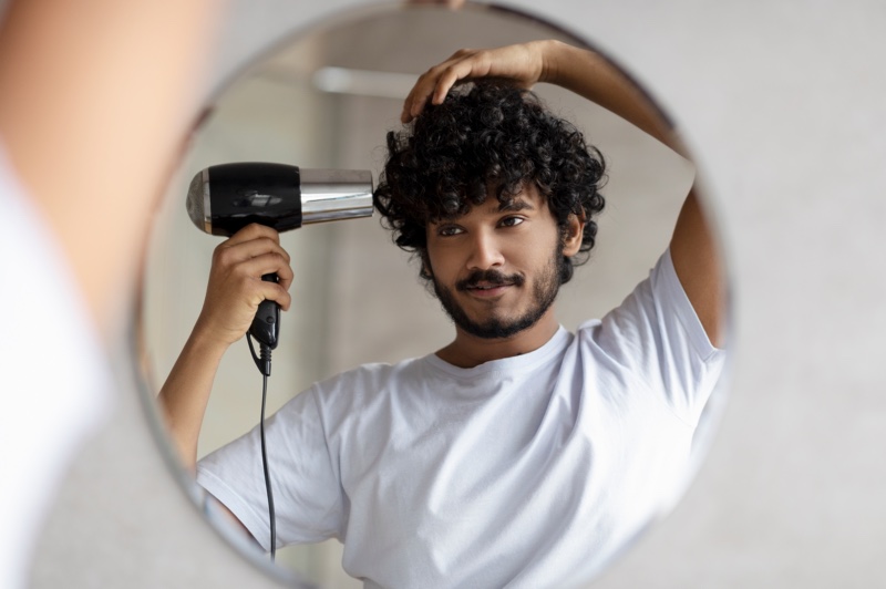 Curly Hair Man Dryer