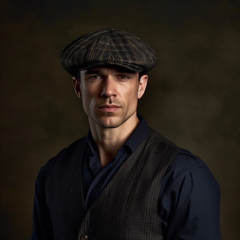 Flat Cap Man Portrait