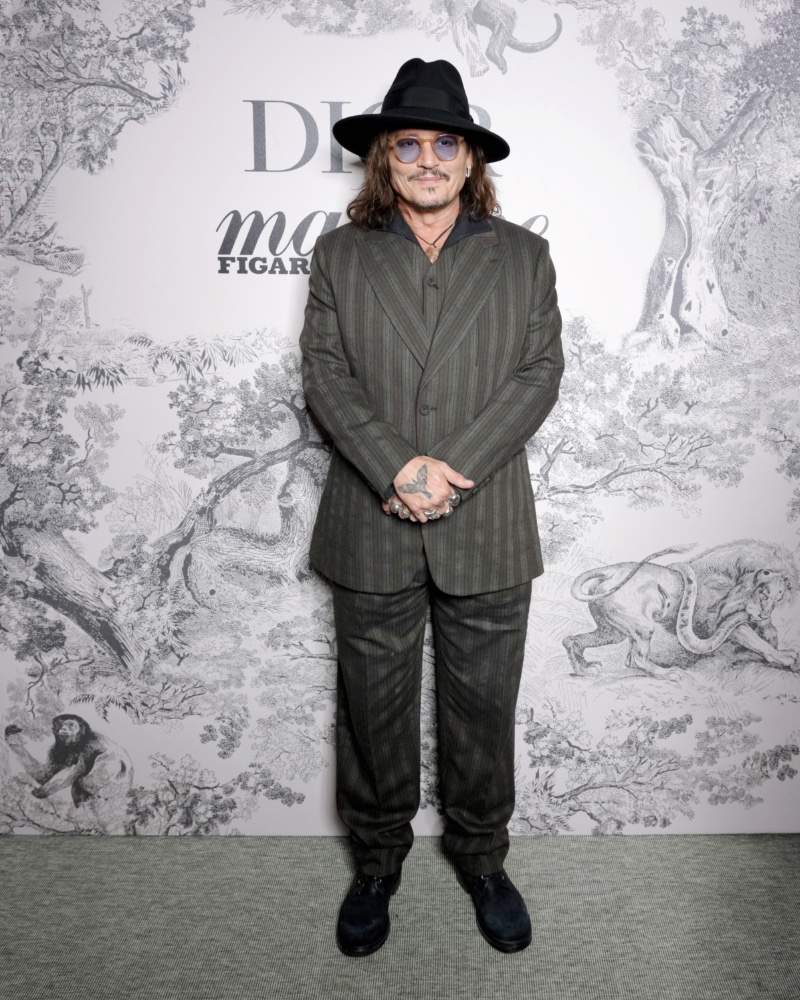 Johnny Depp attends the Dior x Madame Figaro dinner during the Cannes film festival.