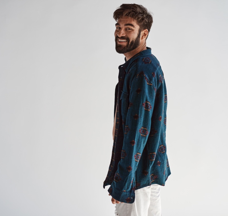 Man Flannel Shirt Workwear Style