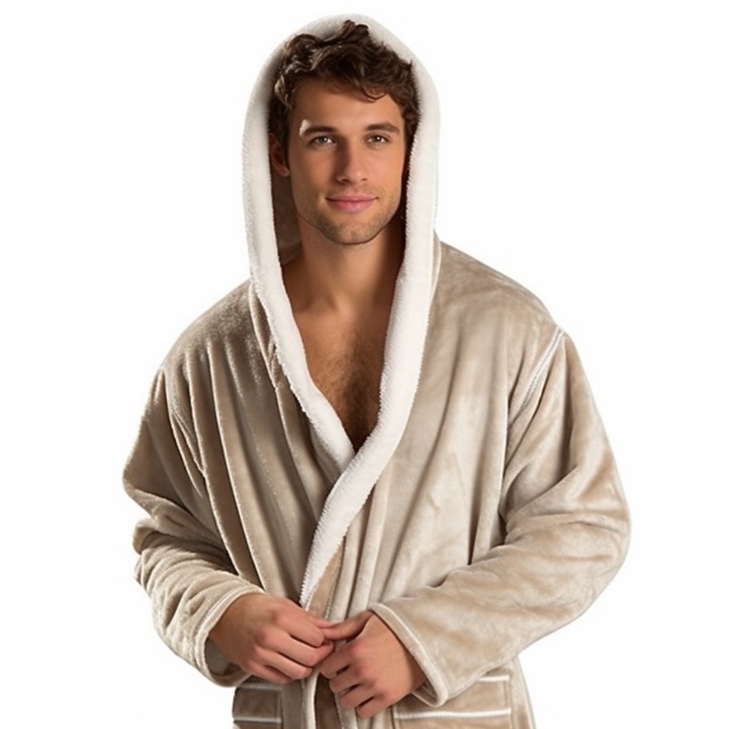 Man Plush Hooded Robe » 7 Self-Care Gifts for Men Who Love Pampering Themselves Man Plush Hooded Robe