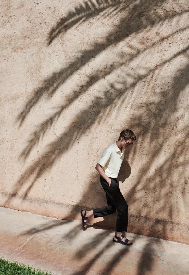 » Utter Stillness: Yeray Relaxes in Massimo Dutti Massimo Dutti 2023 Yeray Allgayer 002