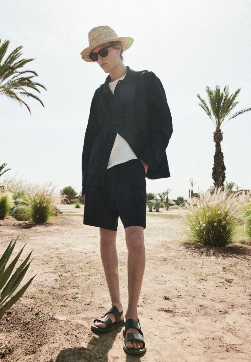 » Utter Stillness: Yeray Relaxes in Massimo Dutti Massimo Dutti 2023 Yeray Allgayer 014