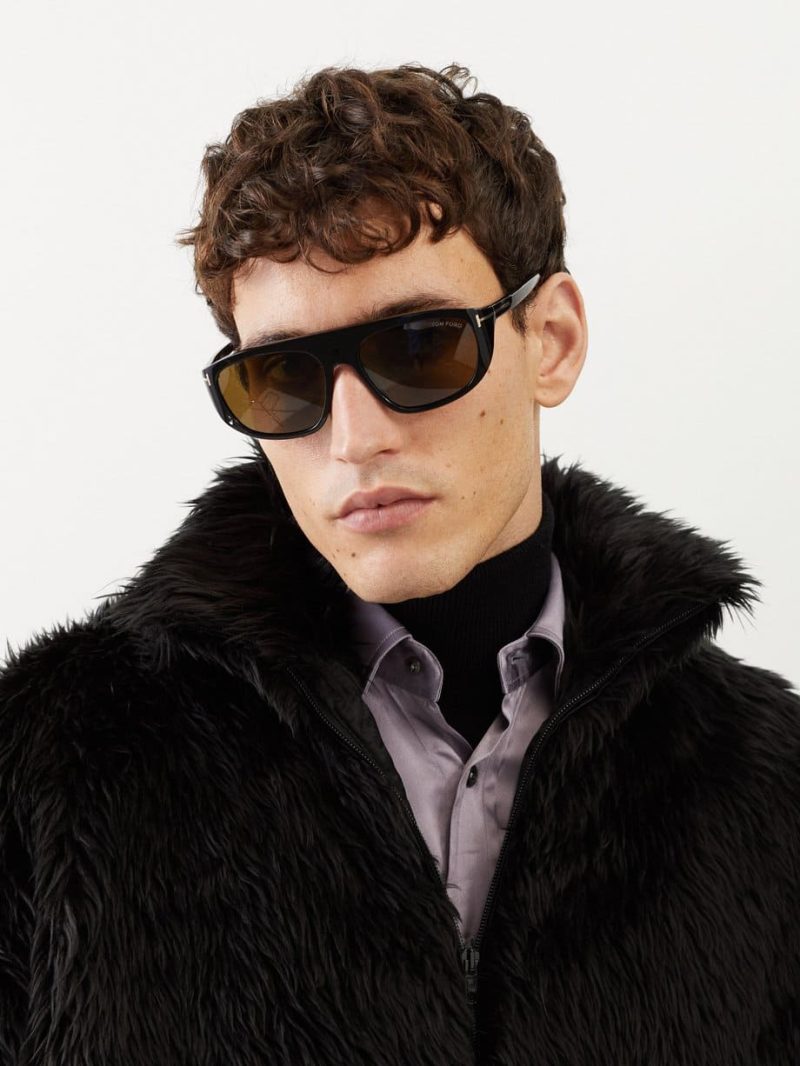 Matches Fashion Tom Ford Eyewear Edward 02 D-frame Acetate Sunglasses » Wraparound Sunglasses for Men: Style & Protection Matches Fashion Tom Ford Eyewear Edward 02 D-frame Acetate Sunglasses