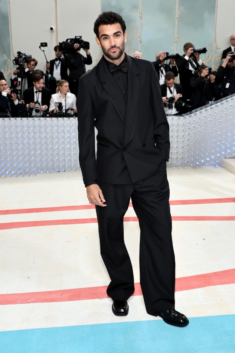Matteo Berrettini attends the 2023 Met Gala in a BOSS ensemble. » Men of the 2023 Met Gala: A Tribute to Karl Lagerfeld Matteo Berrettini attends the 2023 Met Gala in a BOSS ensemble.
