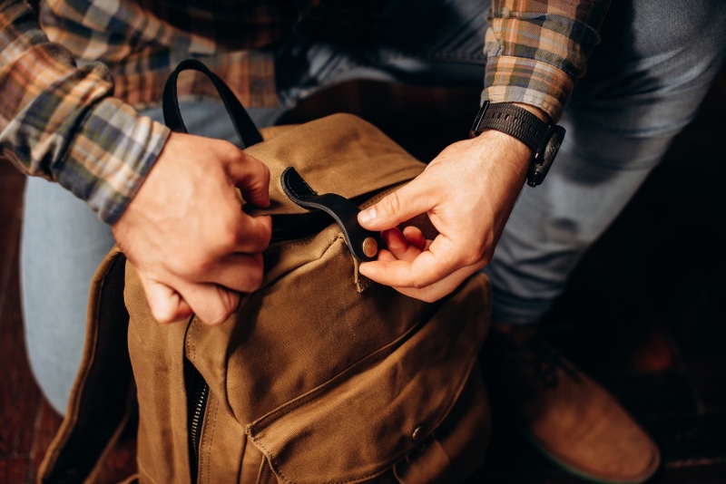 Mens Canvas Backpack