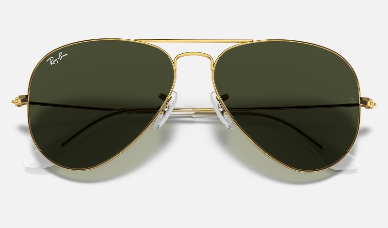 Men's Summer Fashion Ray-Ban Aviator Classic Sunglasses Polished Gold Frame