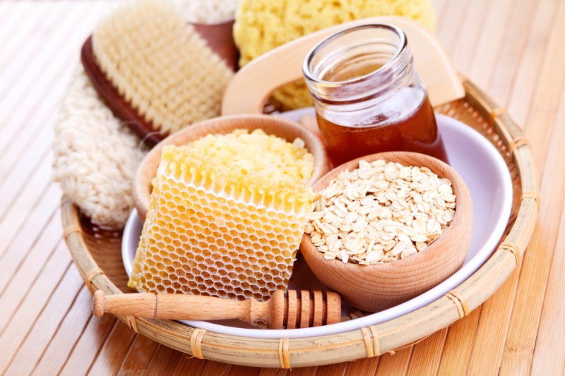 Natural Skincare DIY Ingredients Honey Oatmeal