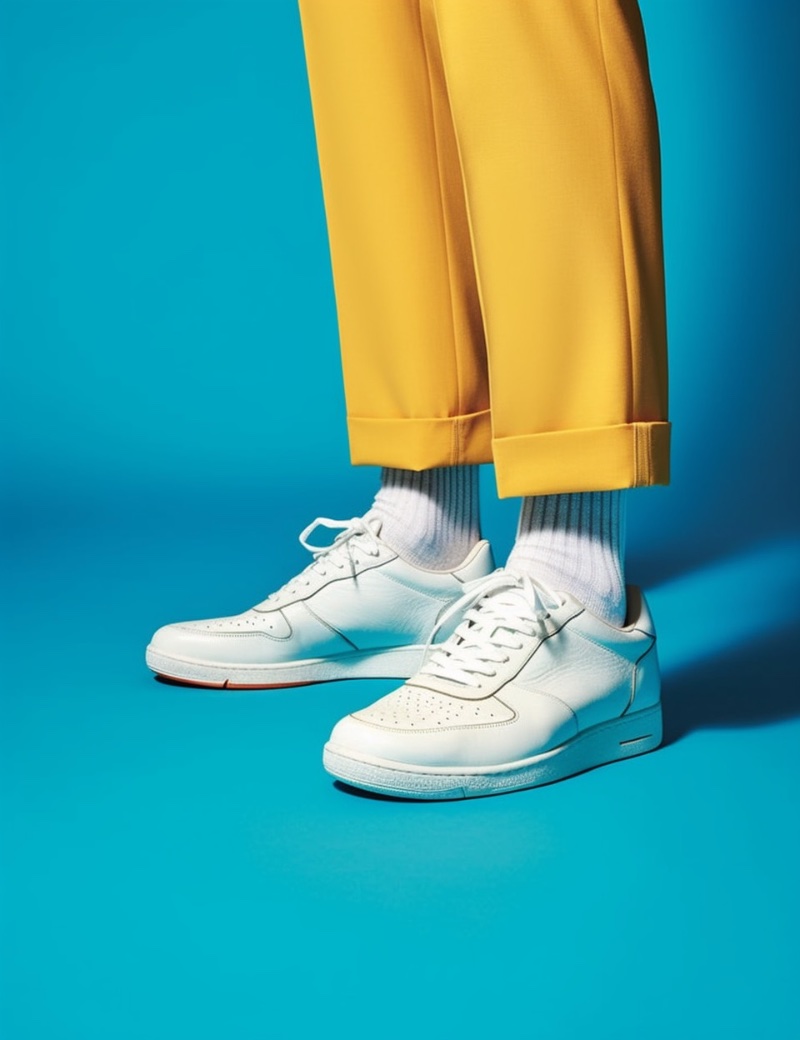 Non-slip White Sneakers