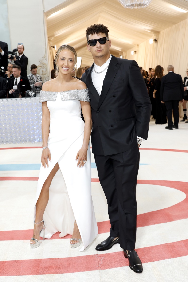 NFL player Patrick Mahomes and his wife Brittany wear BOSS to the 2023 Met Gala. 
