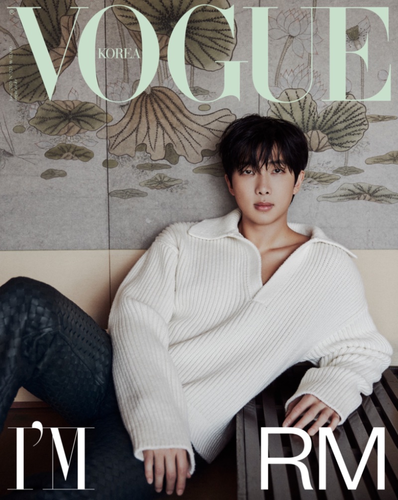 RM covers Vogue Korea, wearing a Bottega Veneta v-neck polo sweater with leather trousers. » RM's Triple Threat: Vogue Korea's June 2023 Covers RM covers Vogue Korea, wearing a Bottega Veneta v-neck polo sweater with leather trousers.