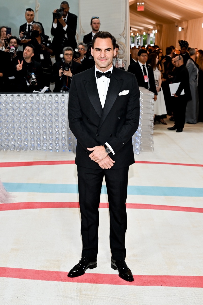 Roger Federer wears Dior Men at the 2023 Met Gala.