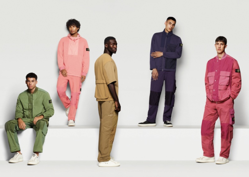 Stone Island highlights its spring-summer 2023 Mix Fabric Hype-TC range. 