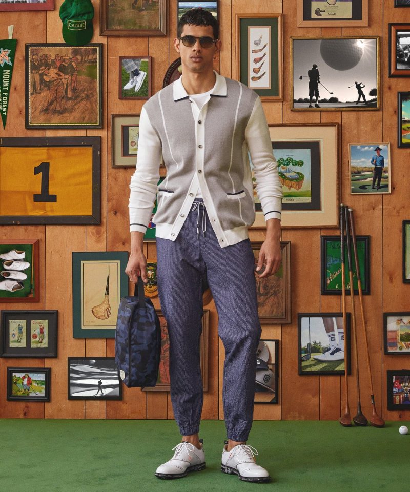 Todd Snyder Footjoy Seersucker Camp Jogger In Navy Stripe 006 » Todd Snyder x FootJoy: Modern Mid-Century Golf Style Todd Snyder Footjoy Seersucker Camp Jogger In Navy Stripe 006