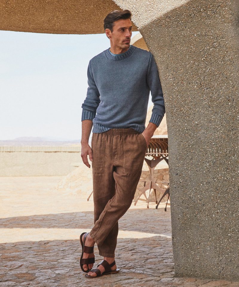 Todd Snyder Italian Linen Beach Pant In Hopsack