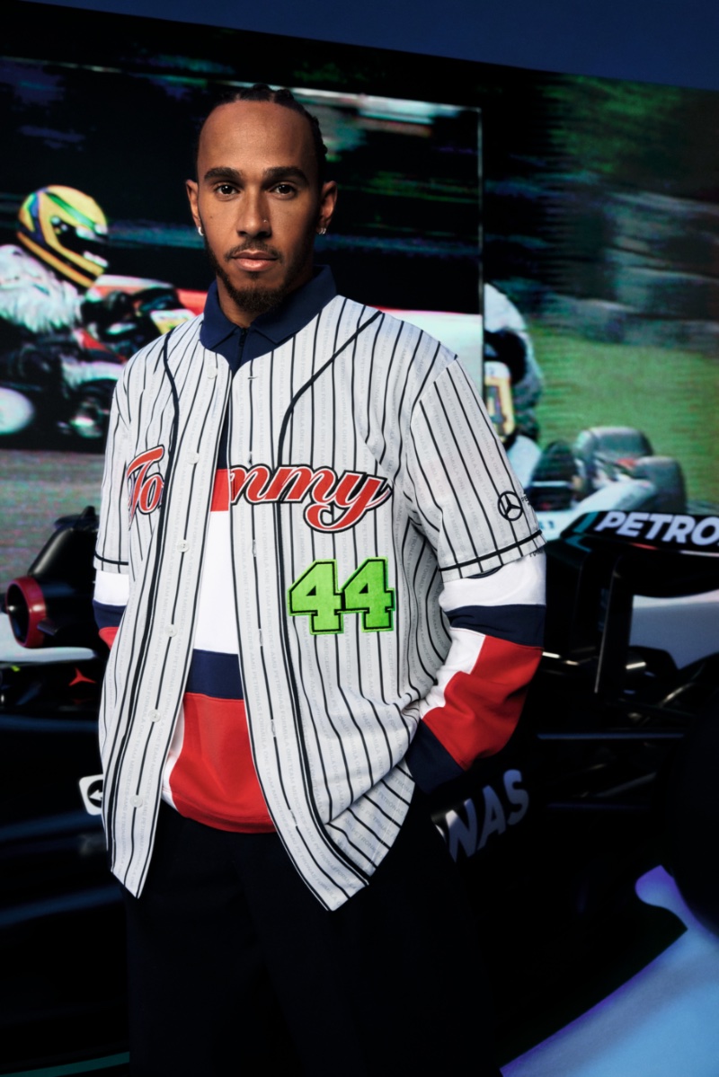 Lewis Hamilton stars in the Tommy x Mercedes AMG F1 x Awake NY campaign. 
