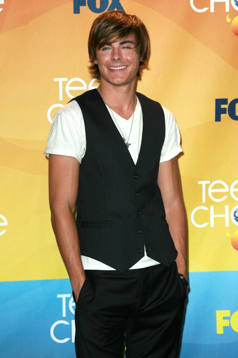 2000s Fashion Men Zac Efron Vest V-Neck